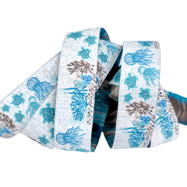 Gulf Breeze - Turtle Bay - 7/8" width - by Becca Plymale - One Yard