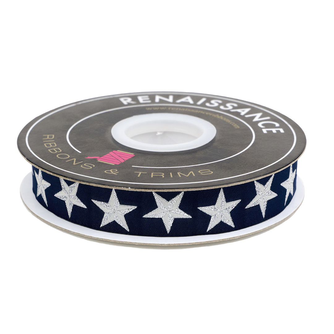 PREORDER - High Flight - Twinkle in Flag Blue - 7/8" width - by Sarah Thomas - One Yard