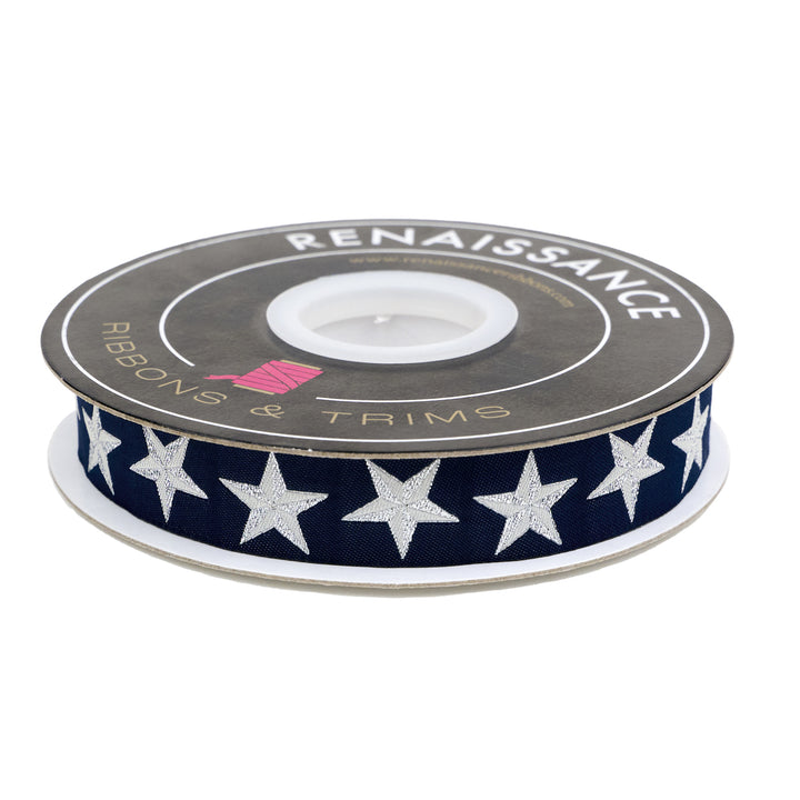 PREORDER - High Flight - Twinkle in Flag Blue - 7/8" width - by Sarah Thomas - One Yard