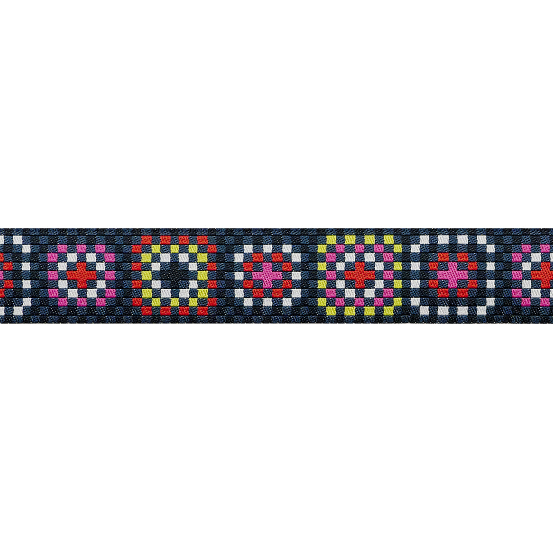 PREORDER - Catnap - Granny Square in Black - 7/8" width - by Alexia Abegg - One Yard