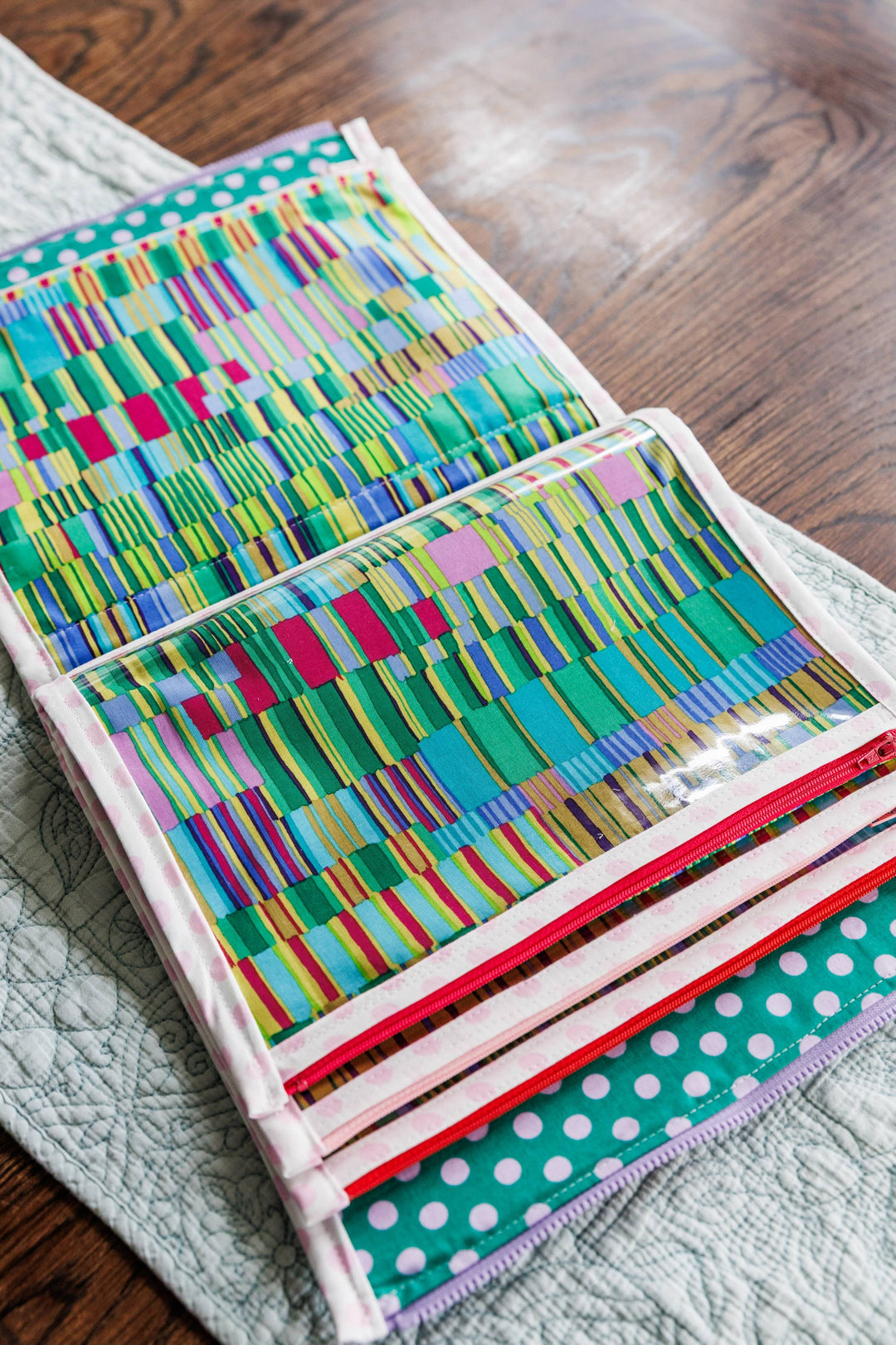 Sewing Kit - Booklet Pouch - Aneela Hoey - Rhododendrons