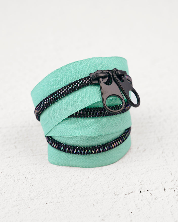Beveled Glass - Handbag Zipper - Renaissance Ribbons