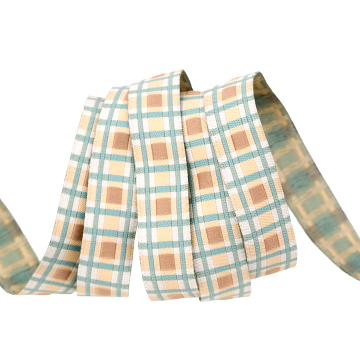 Montana Bloom - Multicolor Plaid - 5/8" width - by Cate and Rainn - One Yard (Preorder)