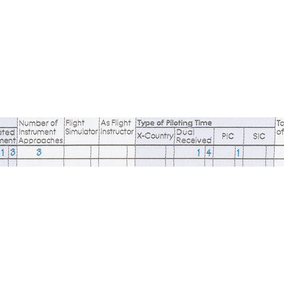 PREORDER - High Flight - Logbook Entry - 1" width - by Sarah Thomas - One Yard