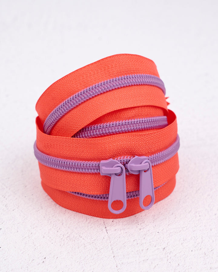 Lavender Citrus - Handbag Zipper - Renaissance Ribbons