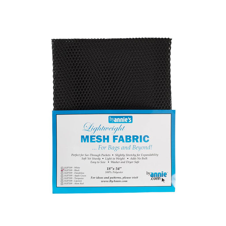 Lightweight Mesh - Black - 18x54in
