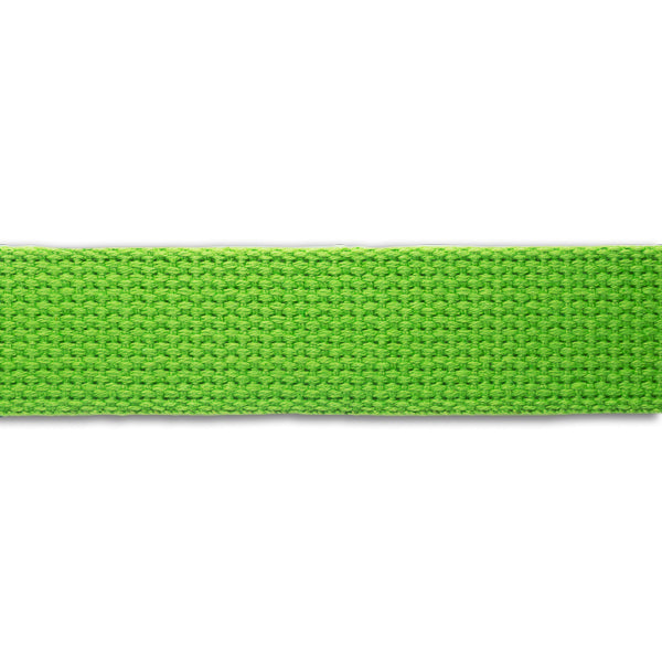 1.25" Lime Heavyweight Cotton Webbing