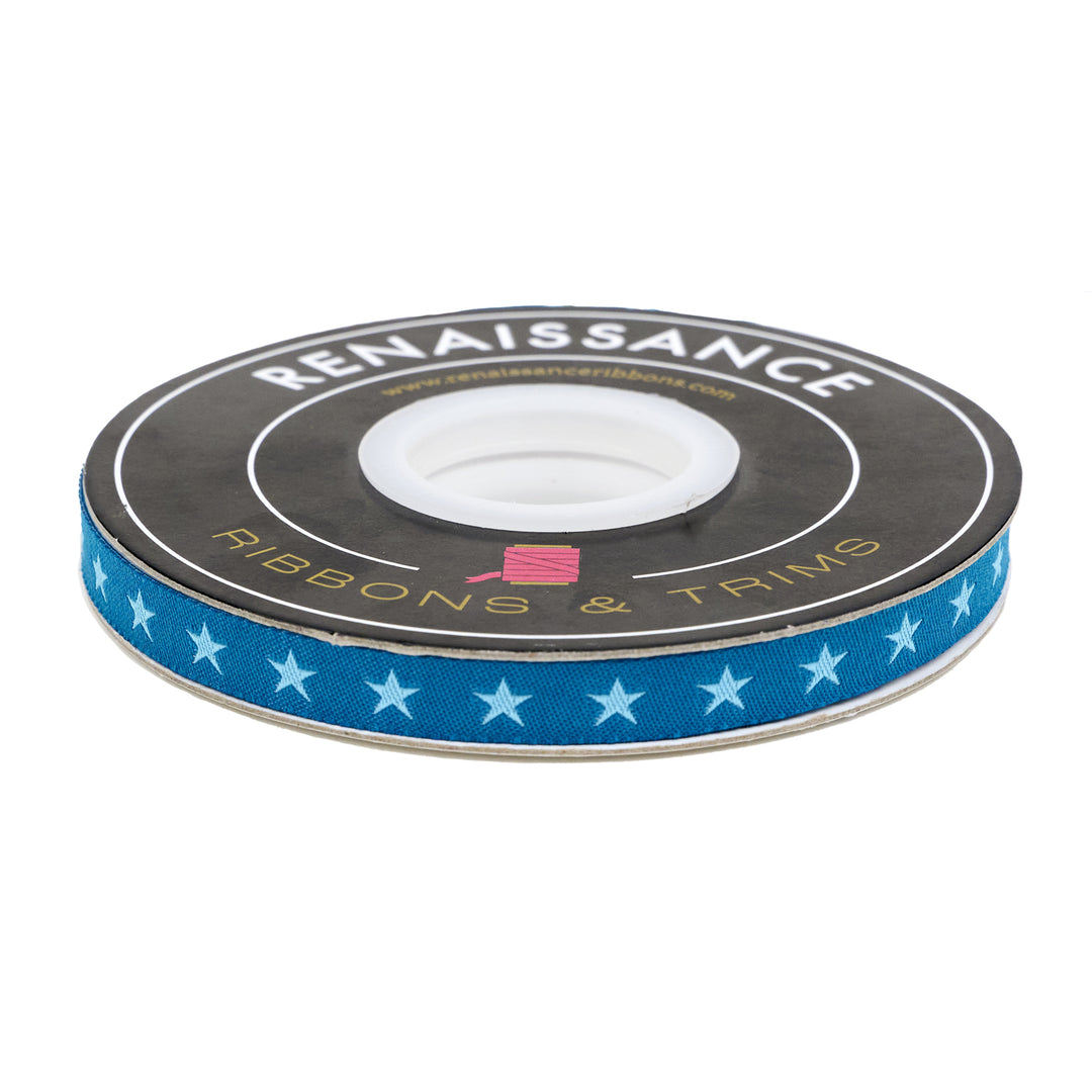 PREORDER - High Flight - Perfect Landing in Blue - 3/8" width - by Sarah Thomas - One Yard