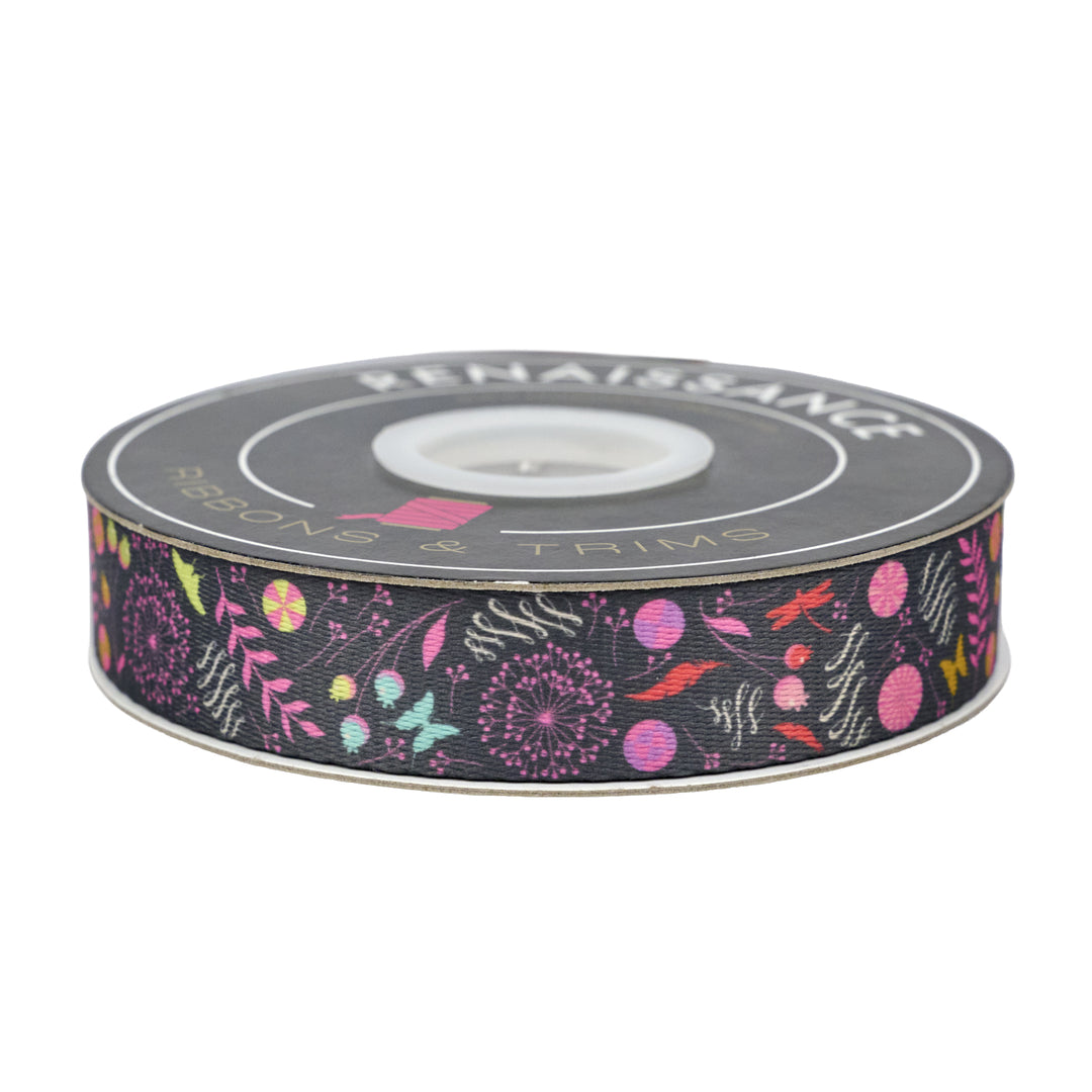 Prince Charming Deja Vu - Dandelion WEBBING - 1" width - by Tula Pink - 3 Yard Pack