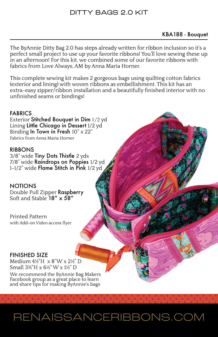 Sewing Kit - Ditty Bags 2.0 - Bouquet BASE