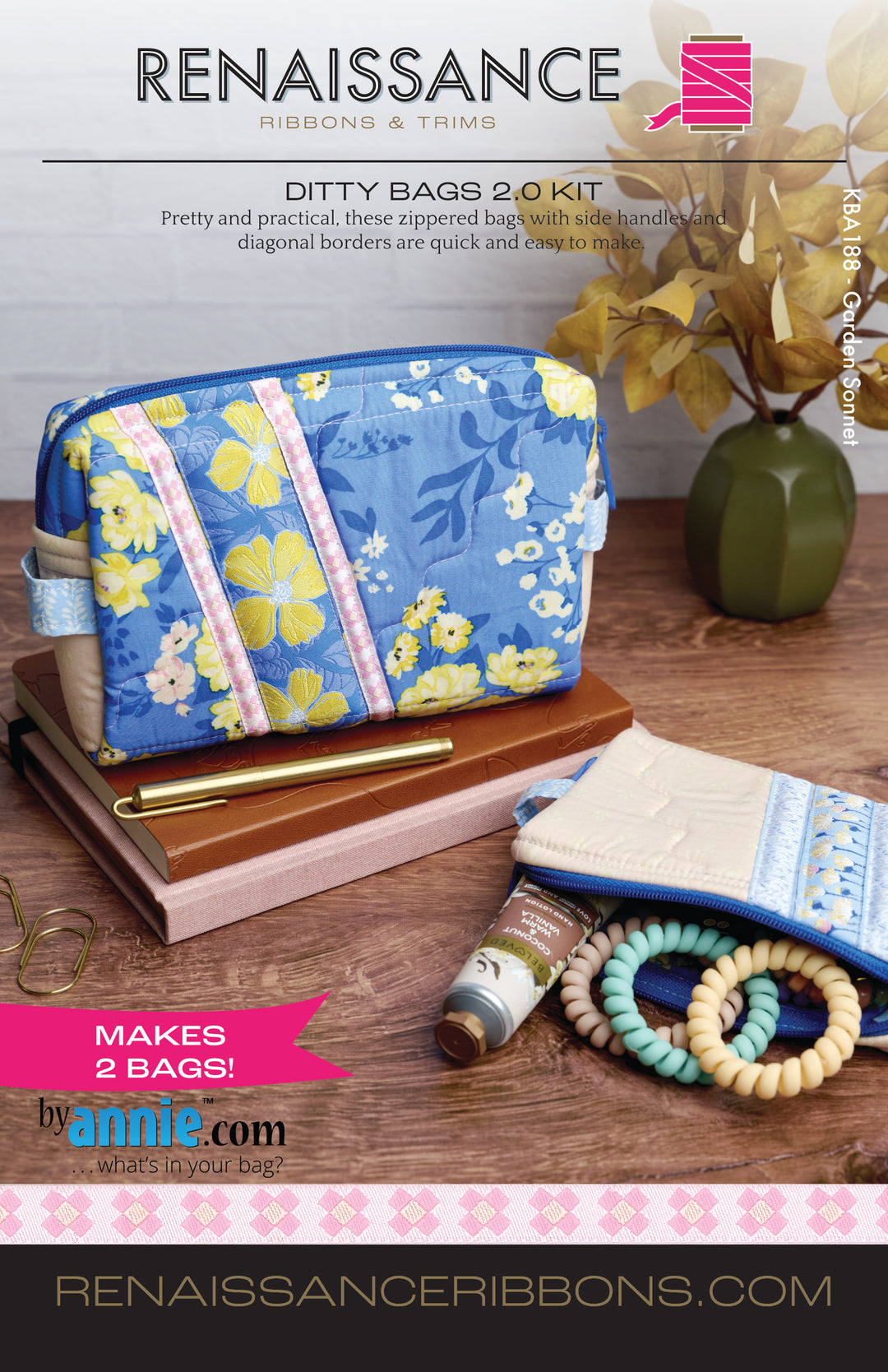 Sewing Kit - Ditty Bags 2.0 - Garden Sonnet BASE