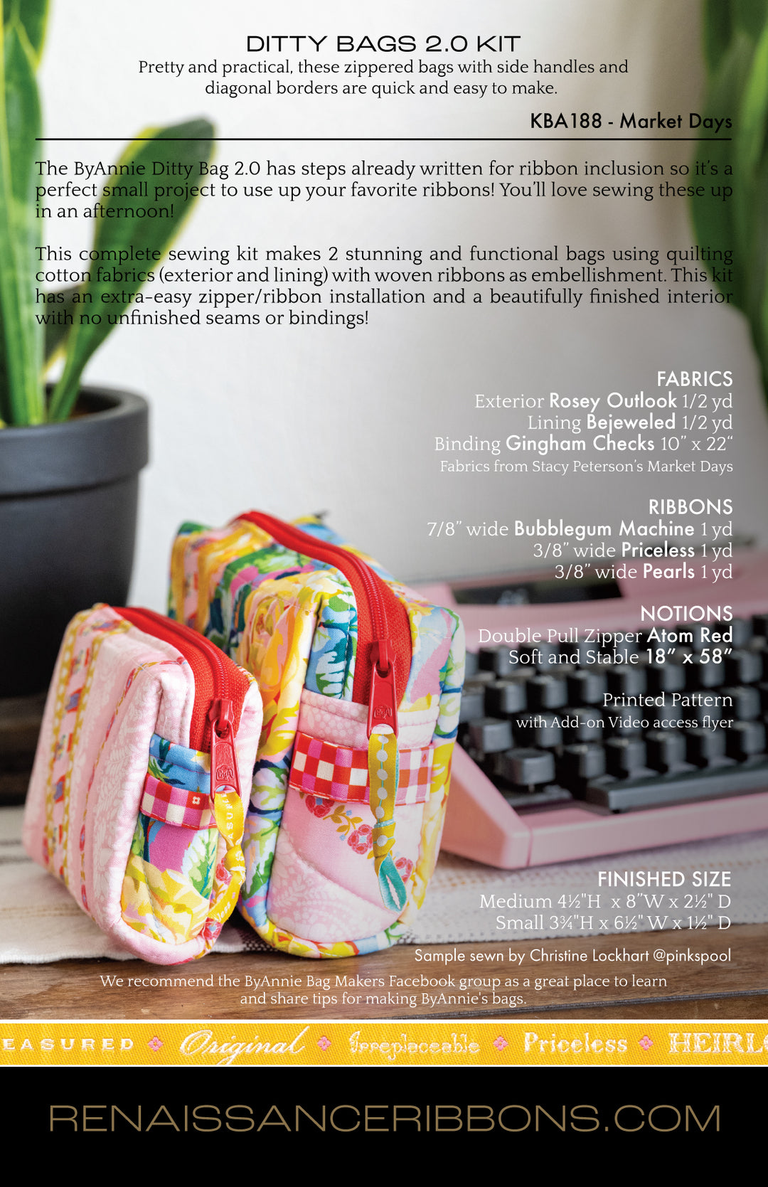 Sewing Kit - Ditty Bags 2.0 - Market Days