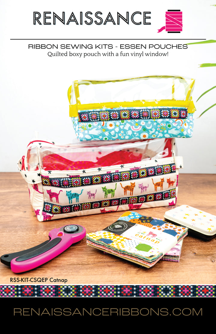 Sewing Kit - Essen Pouch Set in Catnap