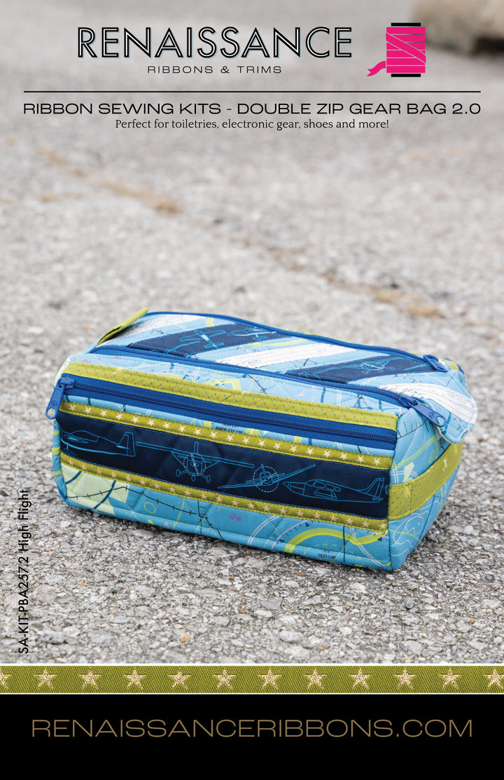 Sewing Kit - Double Zip Gear Bag 2.0 - ByAnnie - High Flight