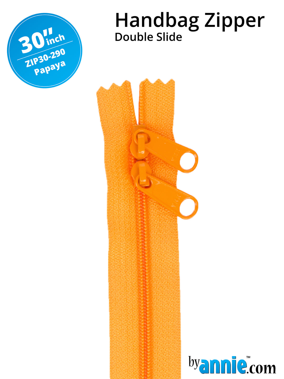 Handbag Zipper 30in Tangerine Handbag Zipper 30in Tangerine