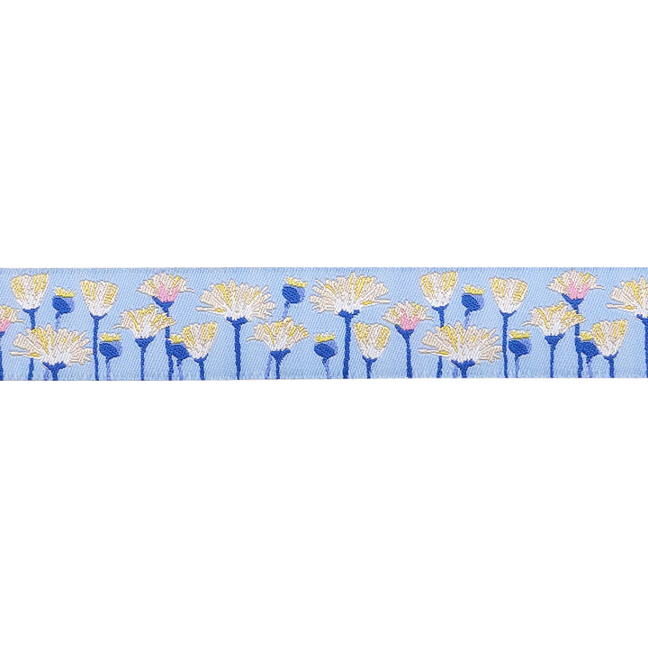 Blooms in Twilight - 7/8" width - Meadow - One Yard