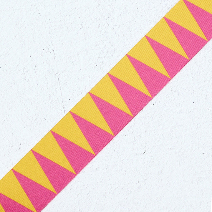 Sawtooth Webbing in Pink Lemonade - 1-1/2" width - by Renaissance Ribbons