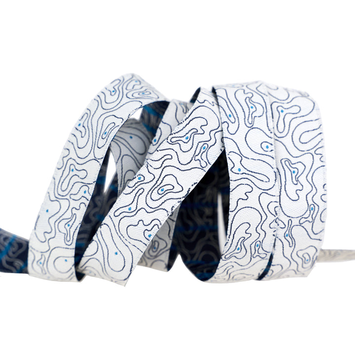 PREORDER - High Flight - Topography in Cloud - 5/8" width - by Sarah Thomas - One Yard