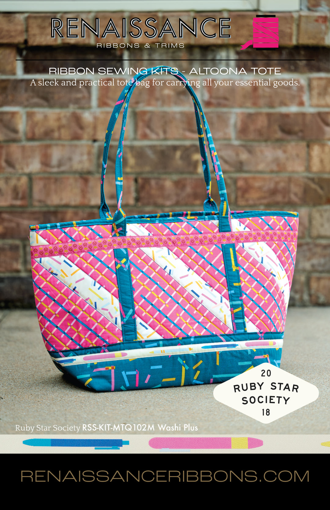 Sewing Kit - Altoona Tote in Washi Plus