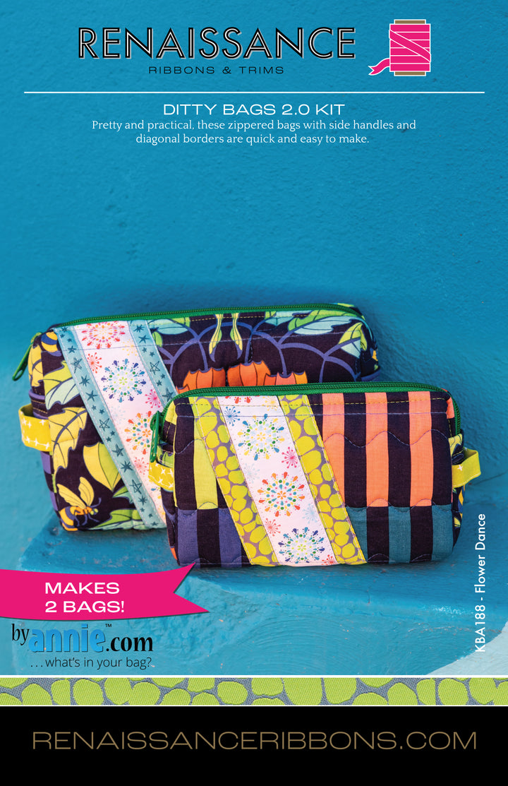Sewing Kit - Ditty Bags 2.0 - Flower Dance