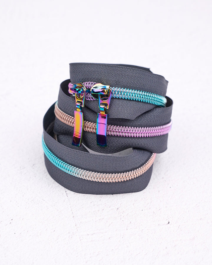 Aurora Storm - Handbag Zipper - Renaissance Ribbons