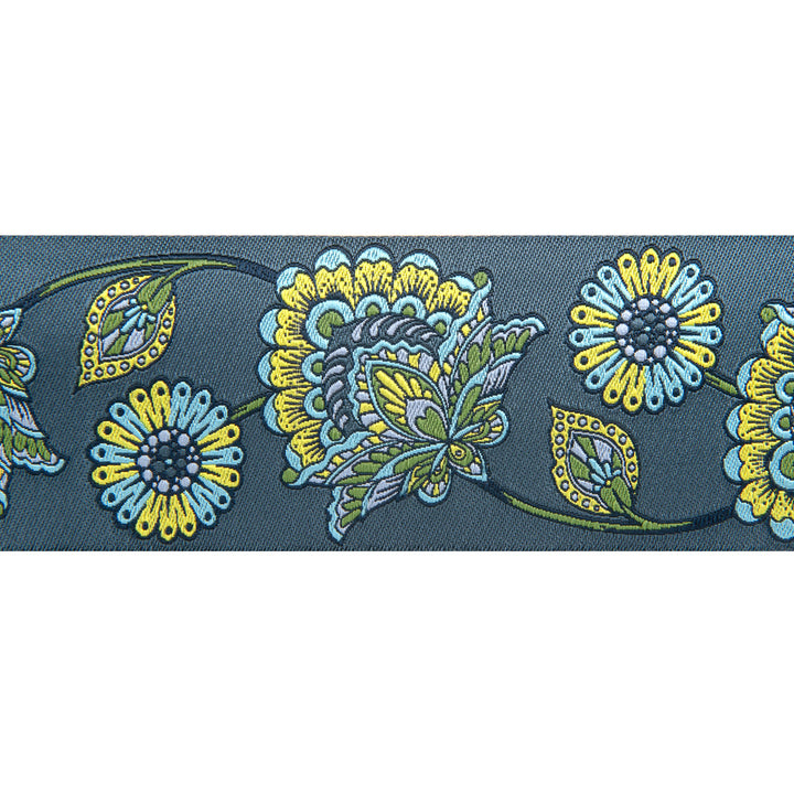 Jacobean flower indigo - Tula Pink - 2" - by the yard
