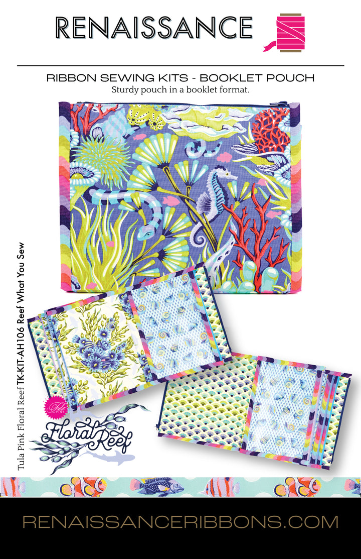 Sewing Kit - Booklet Pouch - Aneela Hoey - Reef What You Sew