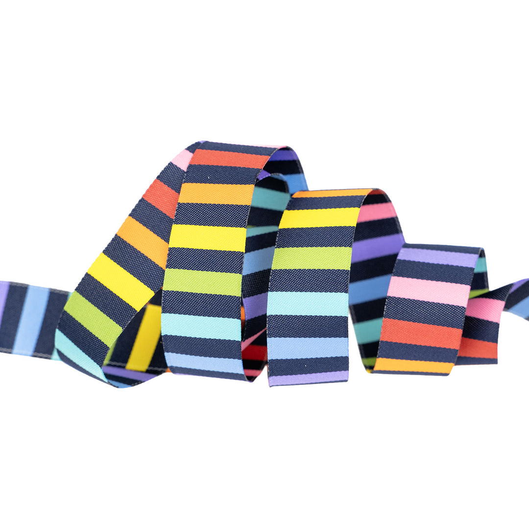 Meowter Space - Stripey - 7/8" width - by Pammie Jane - One Yard