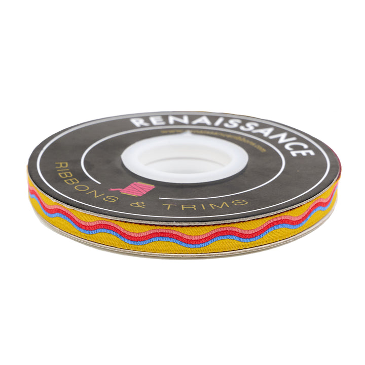 Playful - Wavy - 3/8" width - by Renaissance Ribbons - One Yard