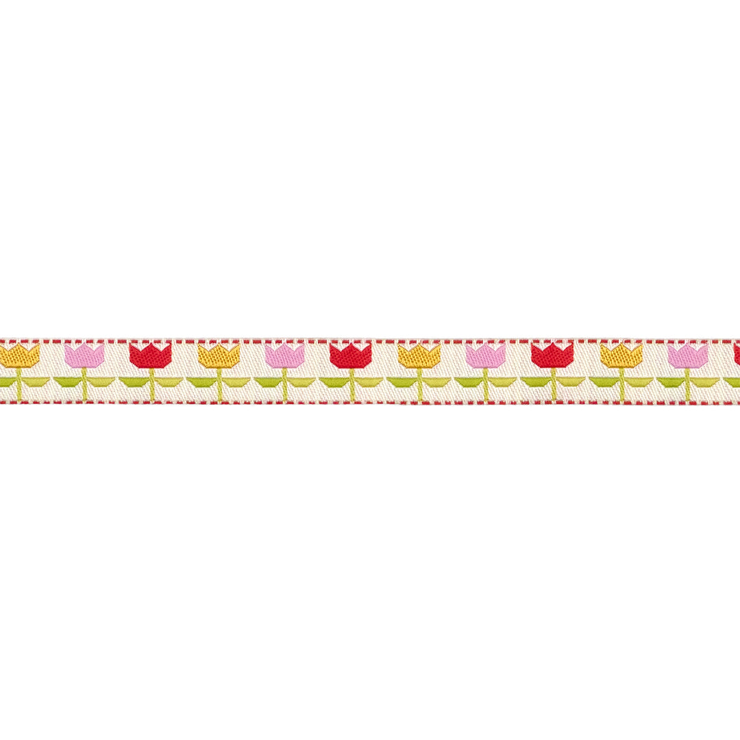 Summer's End - Dutch Tulips in Multi - 1/2" width - by Joanna Figueroa - One Yard (Preorder)