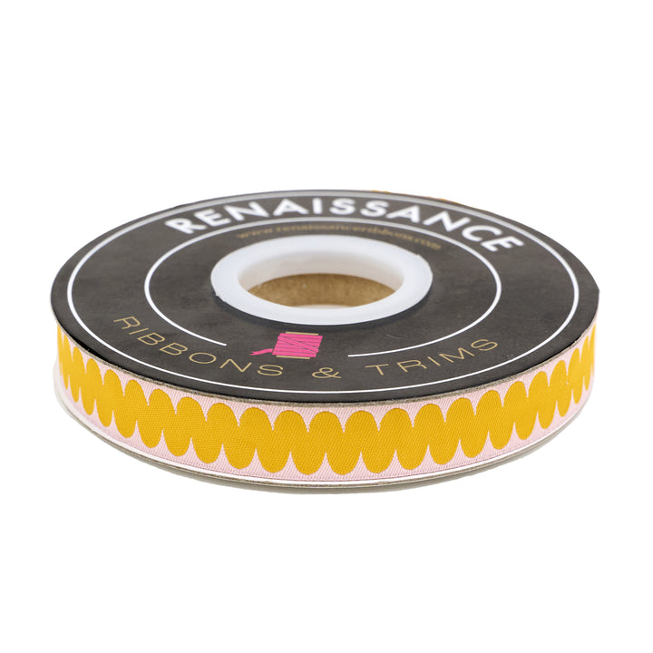 Playful - Squiggle - 5/8" width - by Renaissance Ribbons - One Yard