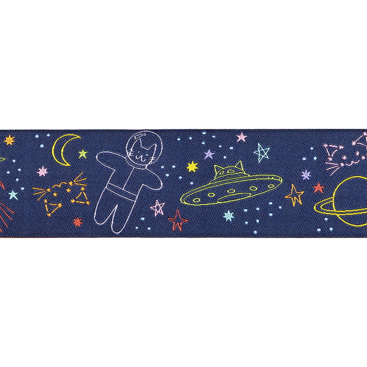 Meowter Space - Meowter Space - 1-1/2" width - by Pammie Jane - One Yard
