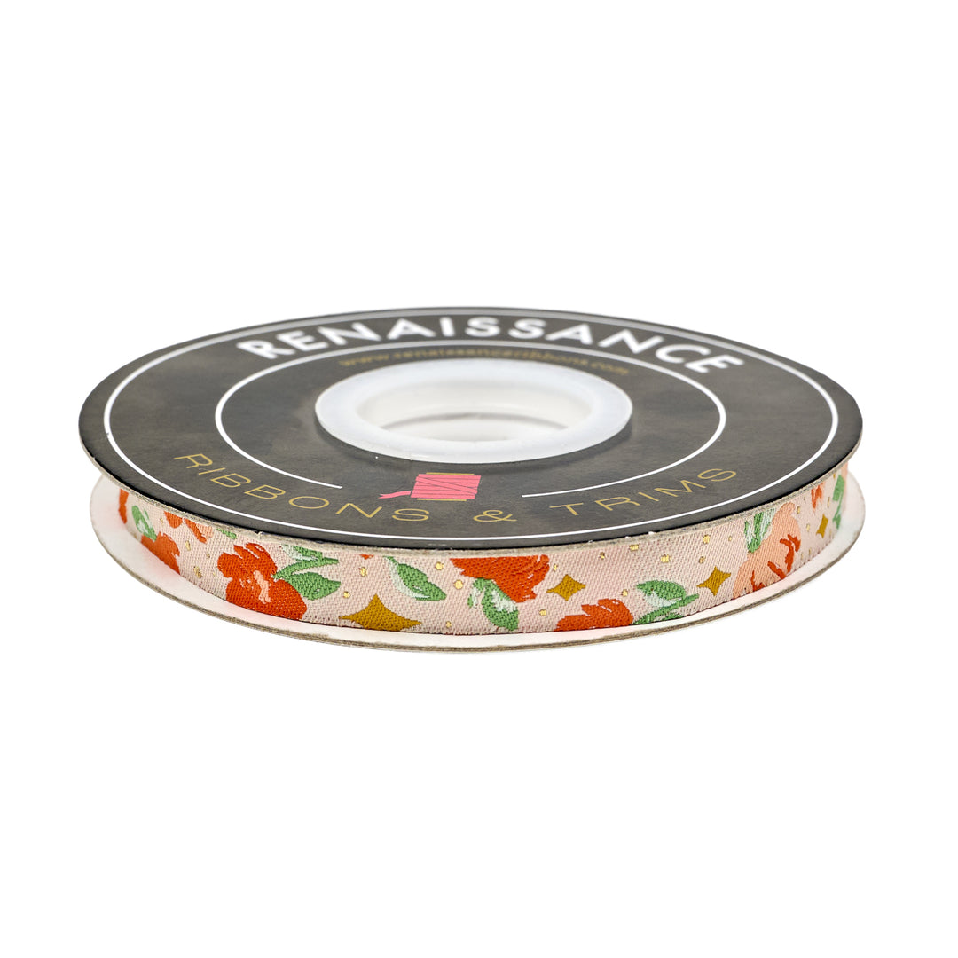Poppy Night - Twinkle in Day - 1/2" wdith - by Renaissance Ribbons - One Yard