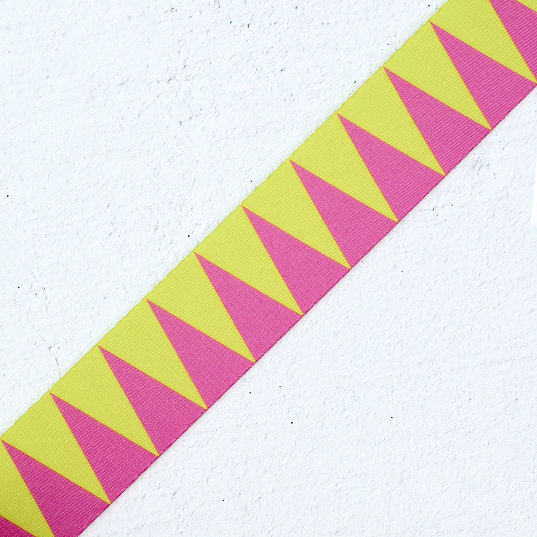 Sawtooth Webbing in Cherry Limeade - 1-1/2" width - by Renaissance Ribbons