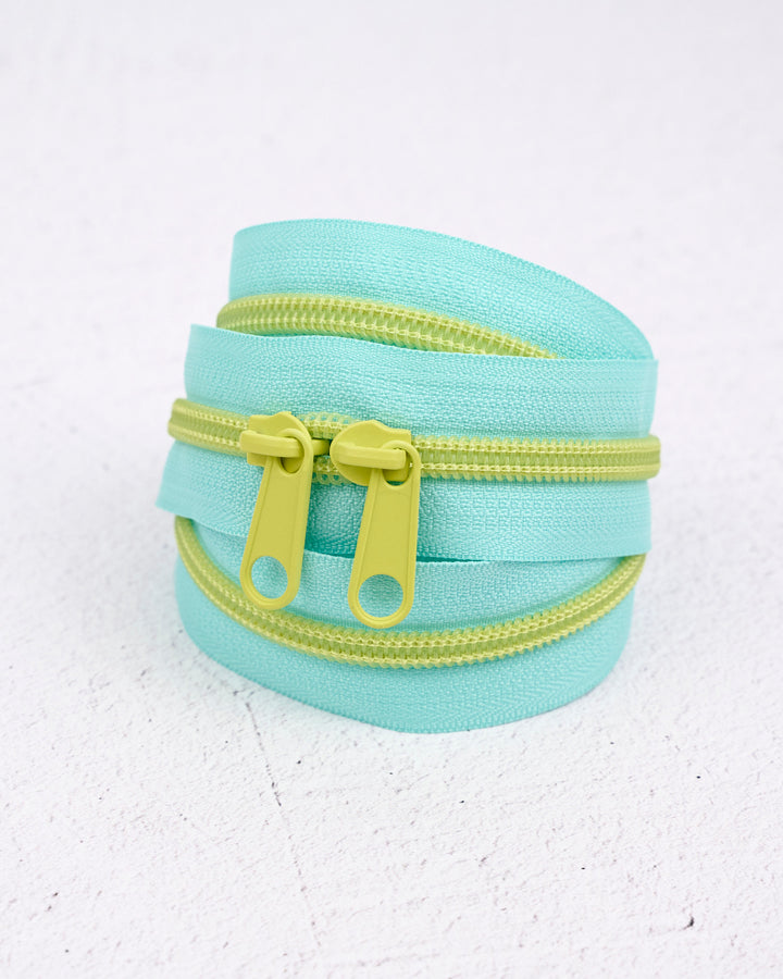 Lime Splash - Handbag Zipper - Renaissance Ribbons