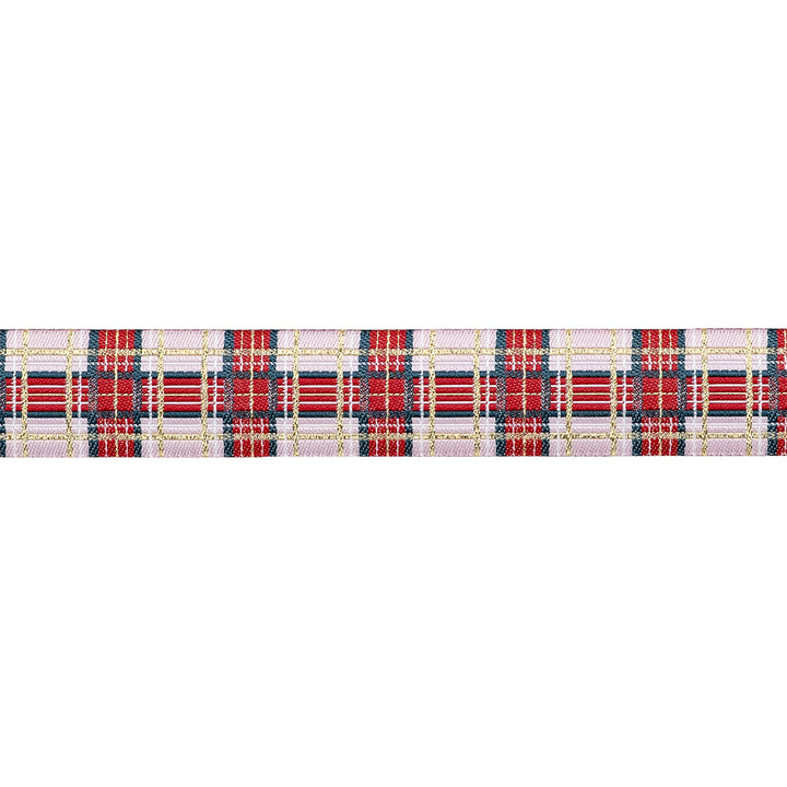 Adventale - Ribbon Plaid in Sparkle - 7/8" width - by Katarina Roccella - One Yard
