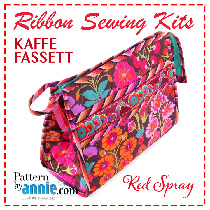 Kit-Open Wide Red Spray -Kaffe Fassett