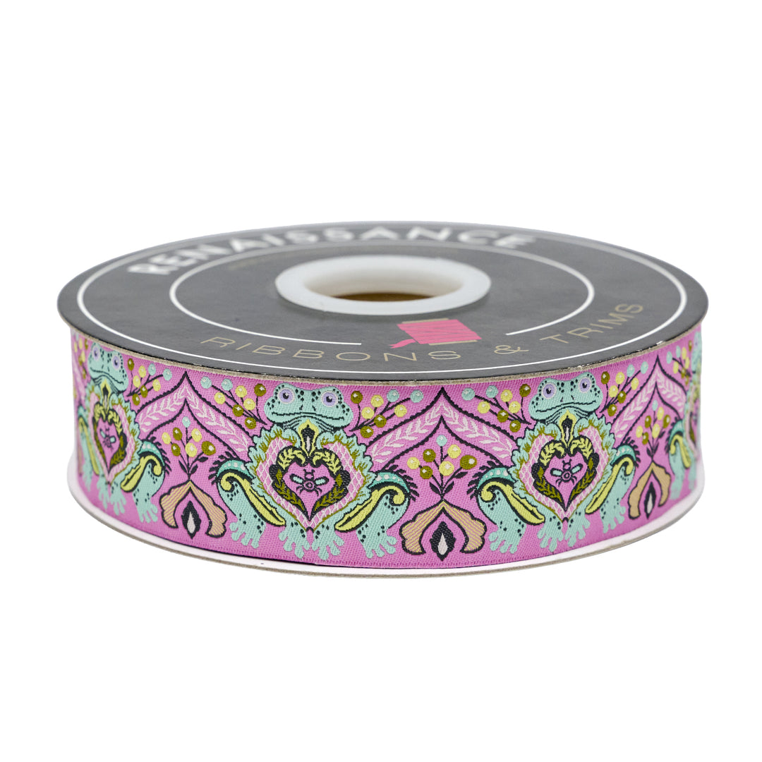 Prince Charming Deja Vu - Frog Prince in Gumball - 1-1/2" width - by Tula Pink - One Yard (Preorder)