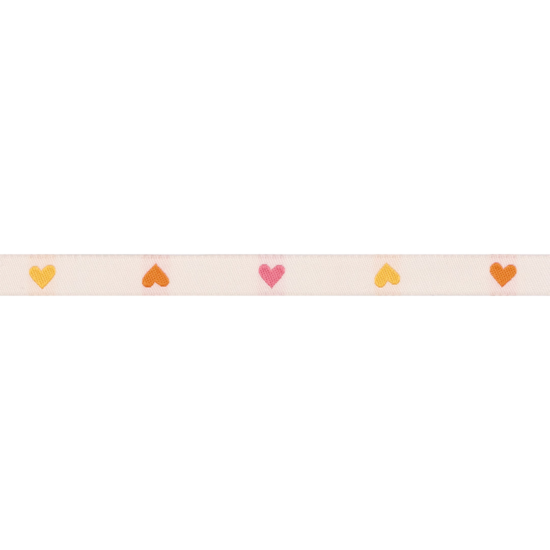 Hearts in Shell Multi - 3/8" width - Best of Melody by Melody Miller - One Yard