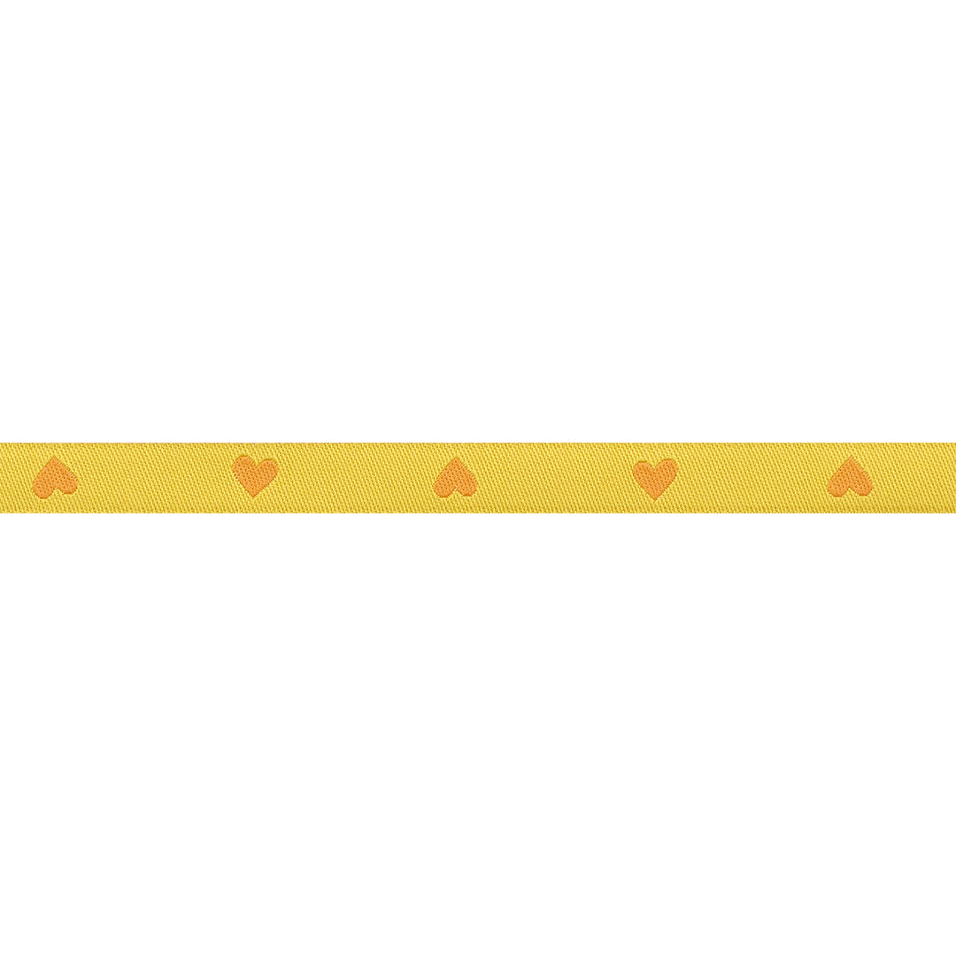 Hearts in Golden Hour - 3/8" width - Hearts and Sparks by Melody Miller - One Yard