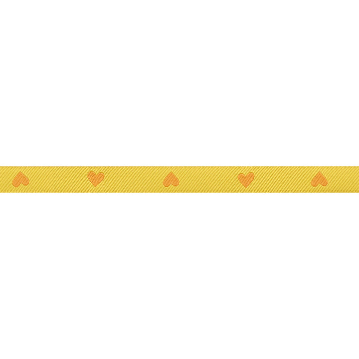 Hearts in Golden Hour - 3/8" width - Hearts and Sparks by Melody Miller - One Yard