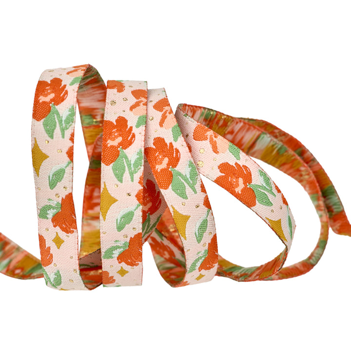 Poppy Night - Twinkle in Day - 1/2" wdith - by Renaissance Ribbons - One Yard