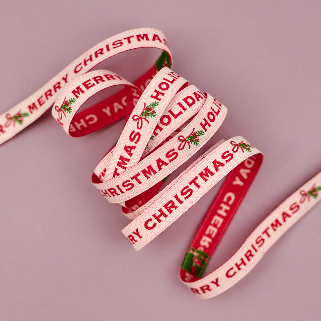 Holiday Cheer - Holiday Cheer - 3/8" width - by Stacy Iest Hsu - One Yard (Preorder)