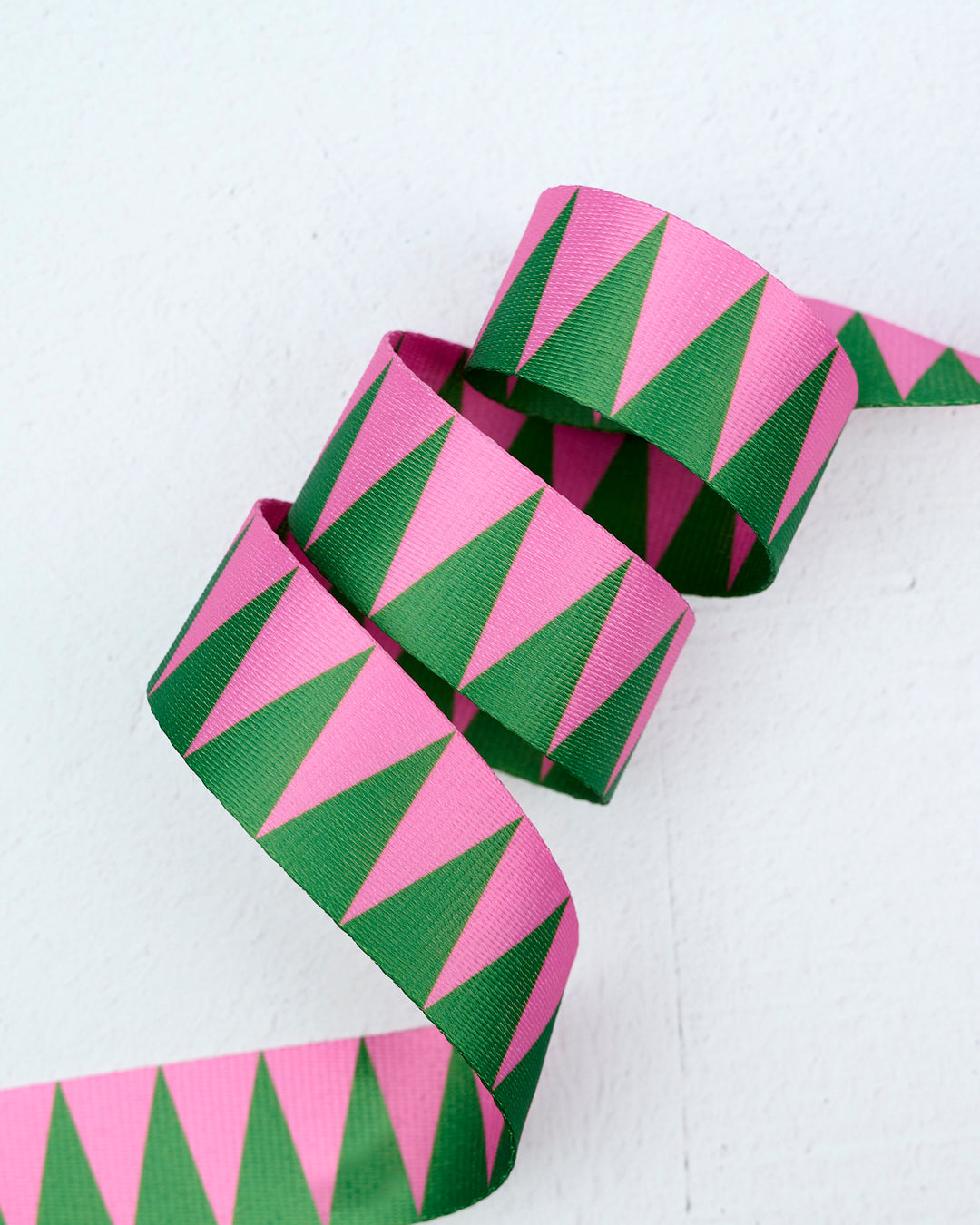 Sawtooth Webbing in Dragonfruit - 1-1/2" width - by Renaissance Ribbons