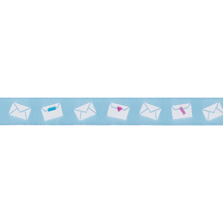 PREORDER - Salutations - Envelopes in Sky - 5/8" width - by Rashida Coleman Hale - One Yard