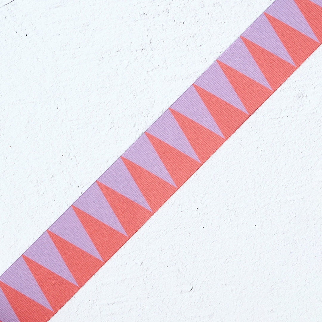 Sawtooth Webbing in Lavender Citrus - 1-1/2" width - by Renaissance Ribbons