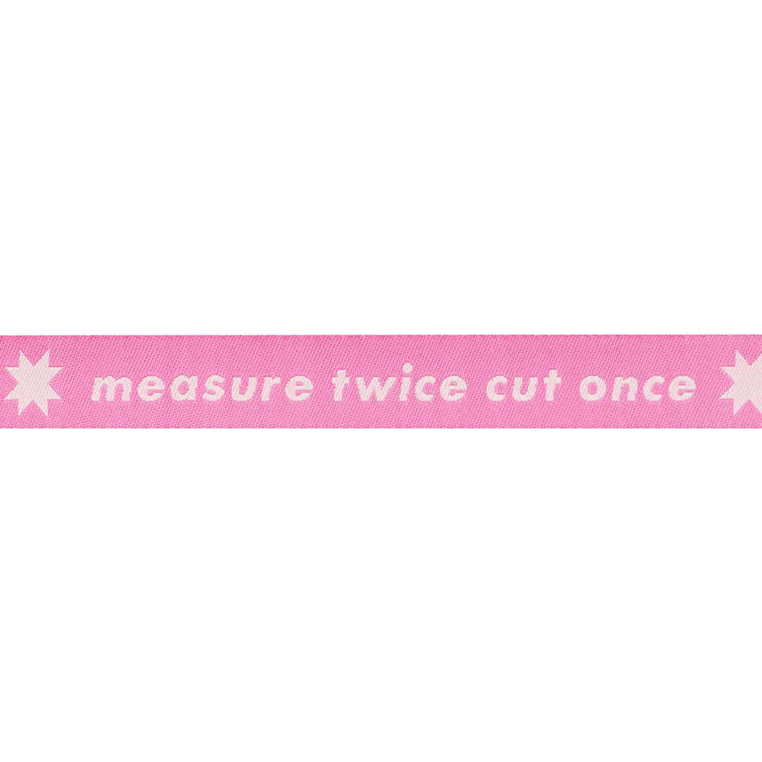 PREORDER - Catnap - Measure Twice in Neon Pink - 5/8" width - by Alexia Abegg - One Yard