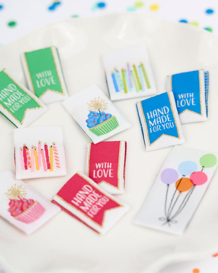 Happy Birthday - Woven Label Pack