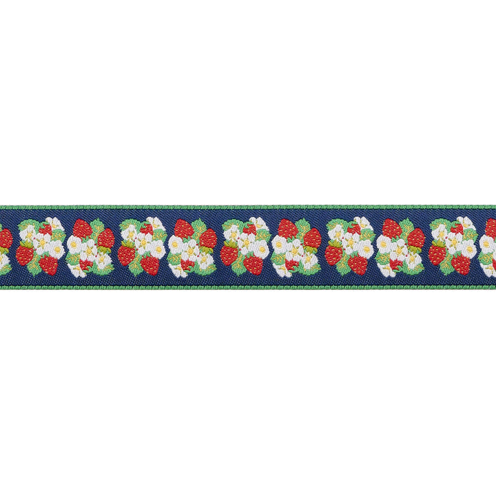 PREORDER - Strawberries and Blossoms - 7/8" width - Farm & Garden by Cathe Holden - One Yard