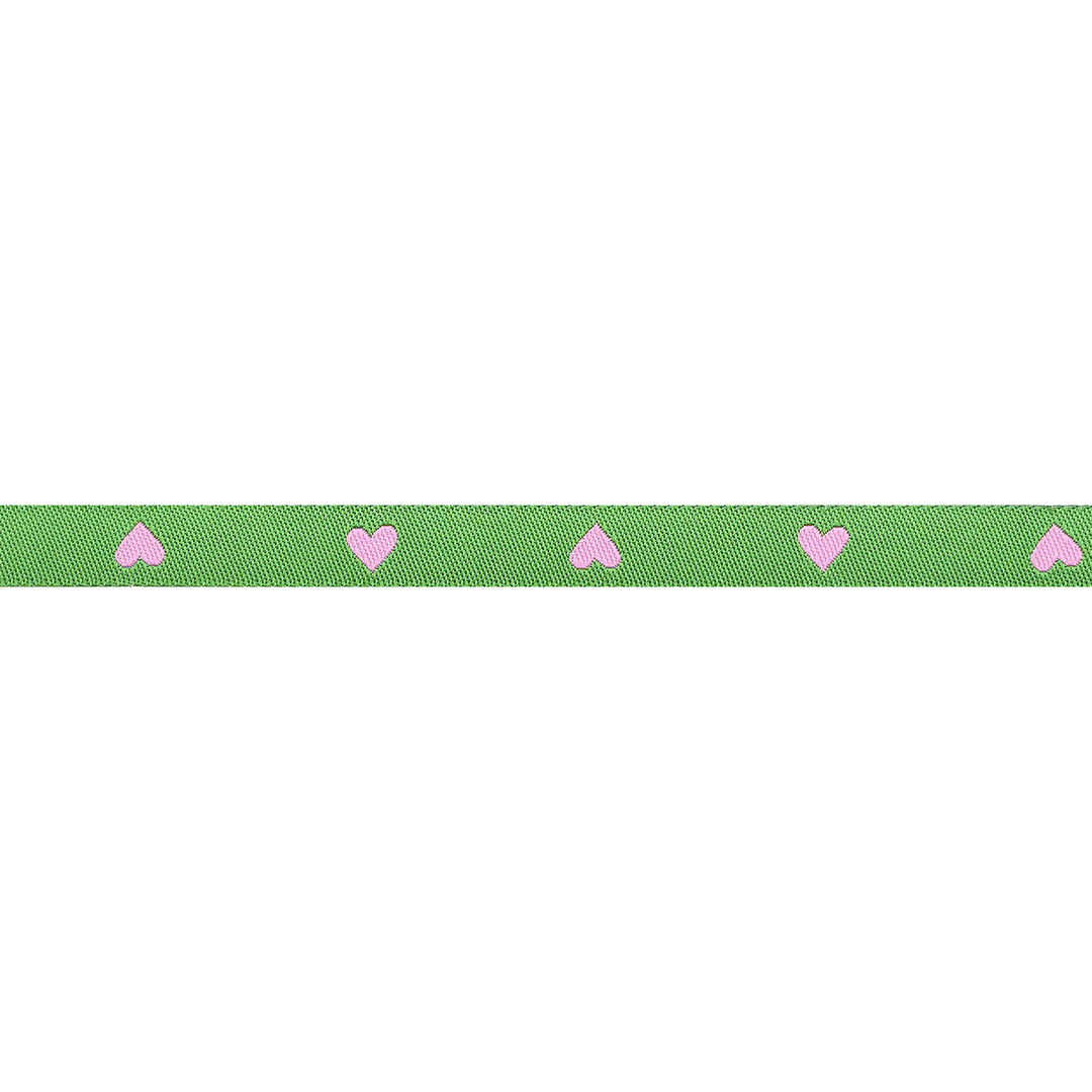 Hearts in Verdant - 3/8" width - Hearts and Sparks by Melody Miller - One Yard